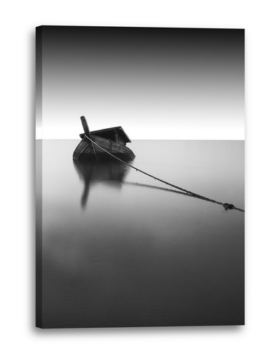 Toile cadres vieux bateau - bateau, à