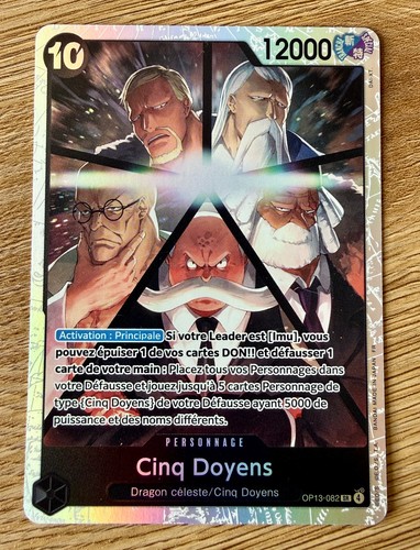 Carte one piece cinq doyens - piece,
