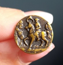 M21chasse à courre couleur bronze D15mm bouton de vénerie de chasse d'uniforme 