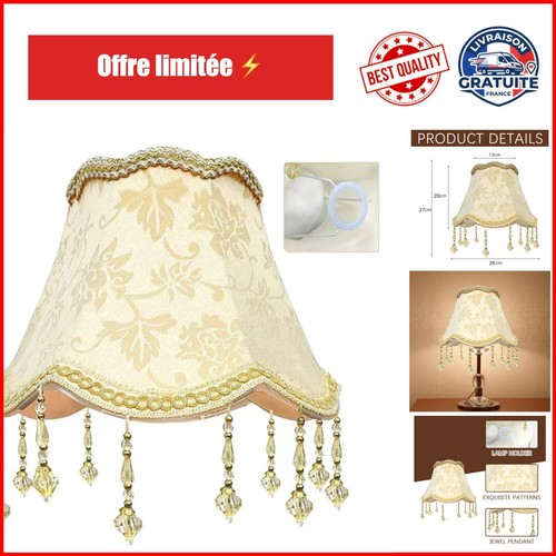Abat jour vintage fleuri - vintage,