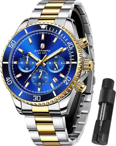 Montre homme chronographe 50m - chronographe,