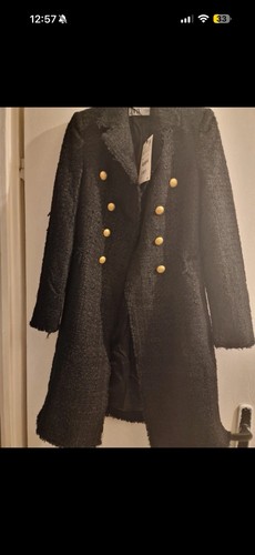 Zara manteau long femme noir