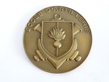 Médaille de table Ecole d'Artillerie. Bronze.  FIA