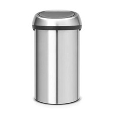 Brabantia Touch Top Trash Can Matte Steel Fingerprint Proof Corrosion-Resistant