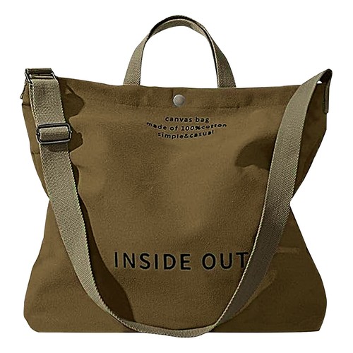 Large canvas tote bag inside - canvas,