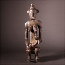 13998 Senufo Maternité Figurine En Ivoire