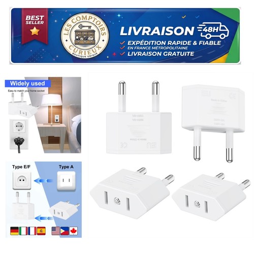 Adaptateur prise usa vers - usa,