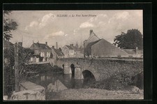 Old postcard Illiers, le Pont Saint-Hilaire 