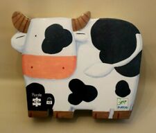 Puzzle Djeco Silhouette 24 Pièces Les vaches à la ferme - 42 x 30 cm