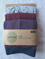 3 boxers taille 4/L bleu