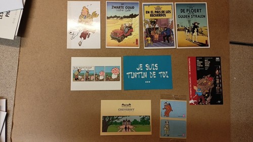 Tintin lot cartes postales - tintin,