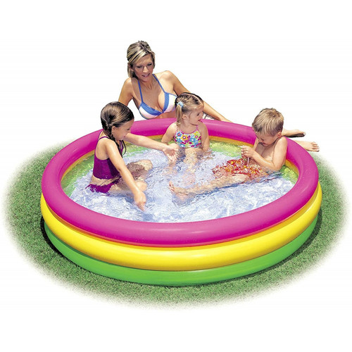 Piscine gonflable colorée - piscine,