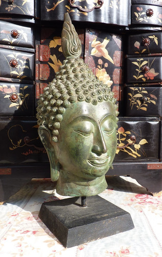 Art asie ancienne tête - art, d'asie,
