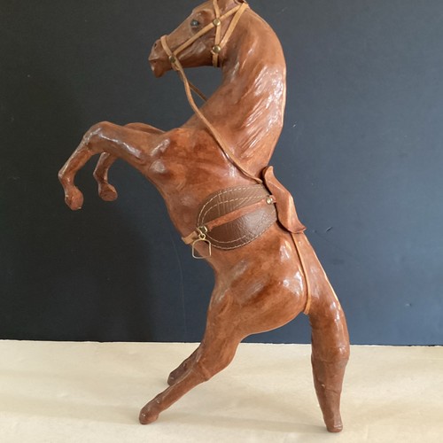 Ancien jouet cheval - , cuir
