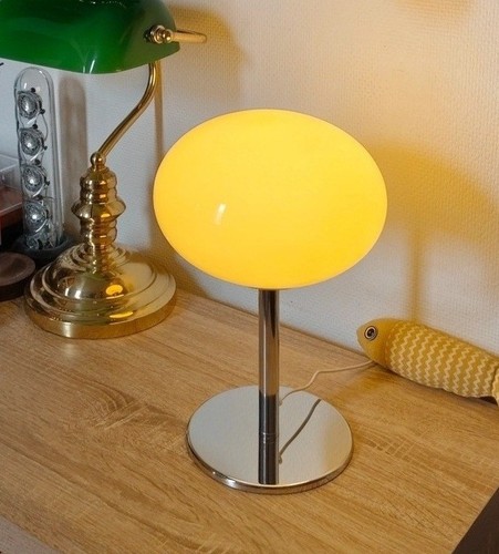 Lampe verre bonbon crème - en,