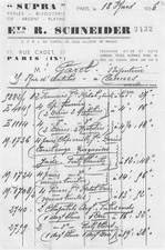 PARIS bijoutier R SCHNEIDER 1936 perles bijoux