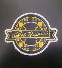 Milwaukee Brewers Bob Uecker Patch Memorial Baseball Jersey Brand New 2025