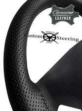 Pour Nissan Figaro 1989-1991 Noir Perforé Housse Volant Cuir
