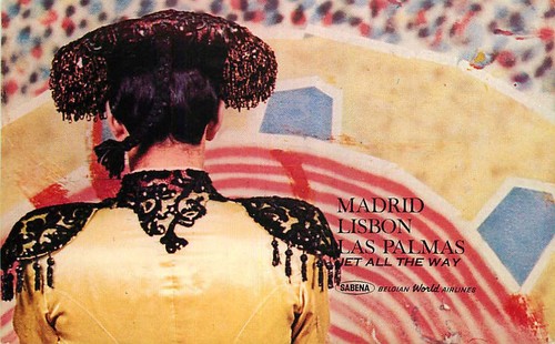 Advertising postcard sabena - advertising,