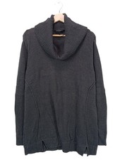 ULLA POPKEN Pull-over à col roulé Dames Pull T EU 46 noir style décontracté