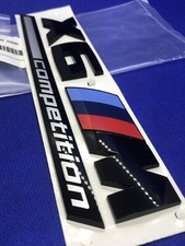 LOGO BMW X6 M X6M COMPÉTITION F16 G06 BADGE ORIGINAL BLACK ÉDITION 51148096413