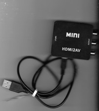 MINI RCA TO HDMI CONVERTER ADAPTER 1080P AV INPUT TO HDMI VIDEO OUTPUT