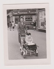 1951 Snapshot Women Baby Stroller Place Darcy Dijon Union Mechanical Electricity