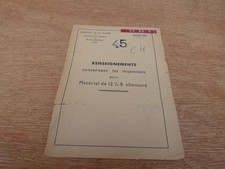 1945 Manuel Renseignements Munitions Materiel de 12,8 Allemand Obus