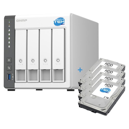 Qnap 433 nas - 4-bay, 3,5/2,5"