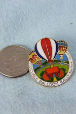 HOT AIR BALLOON LAPEL PIN ROCVALE BALLOON RALLY ROCKFORD, ILLINOIS