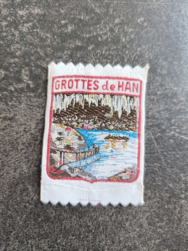 Ecusson brode grottes de han - ecusson,
