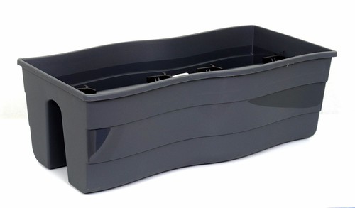 Bacs fleurs anthracite 30cm - bacs, À