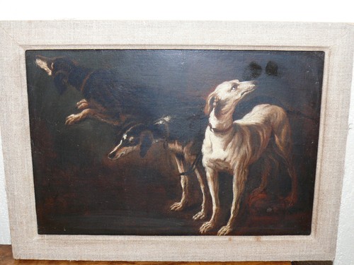 Superbe rare tableau huile sur