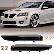 For 2008-2009 Pontiac G8 GT GXP Hood Scoops Grilles Vents PAIR BRAND Gloss Black