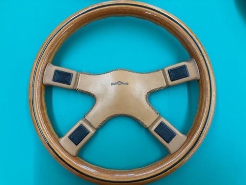 Volant cuir bois - cuir,