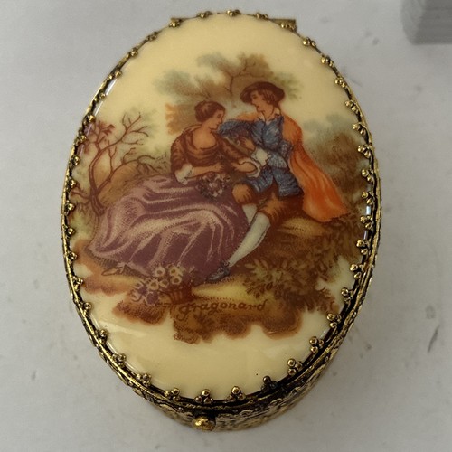 Boîte bijoux ovale métal - ovale,