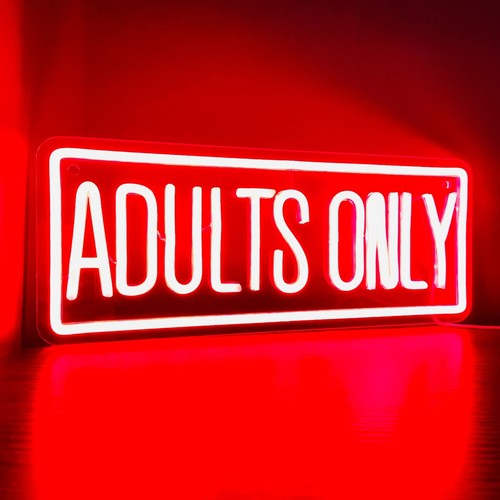 Enseigne néon rouge adultes - néon,