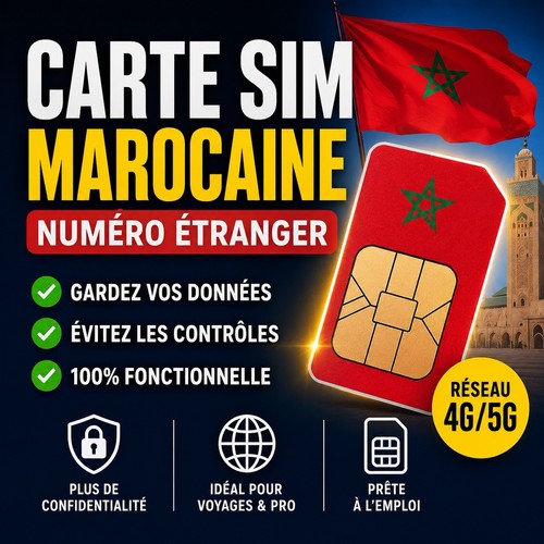 Carte sim maroc neuve - carte,