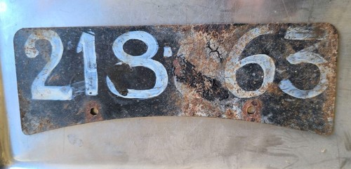 Plaque immatriculation avant - plaque,