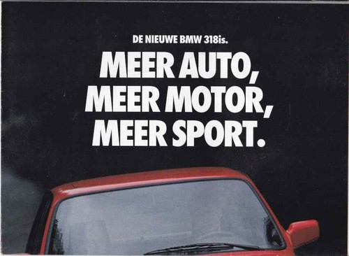 Catalogue brochure bmw 318 - brochure,