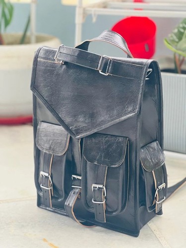 Sac dos cuir - 15",