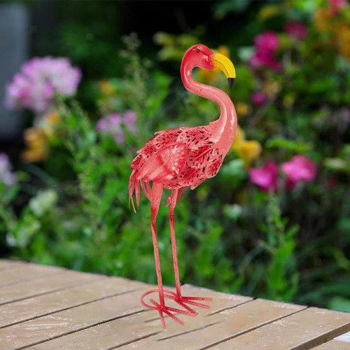 Statue flamant rose - de,