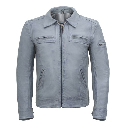 Blouson moto motard - , gris