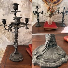 Paire de Chandelier Bronze