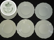 Seltmann Weiden Bavaria - Porcelaine allemande : x6 assiettes blanches (dessert)