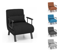 Fauteuil Relax Convertible Réglable Lit 1 Place 6 Position Canapé Relaxant Salon