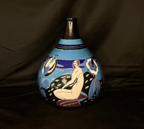 Longwy primavera vase art - primavera,