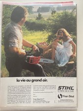 Vintage 1982 Stihl Chainsaw Press Advertising