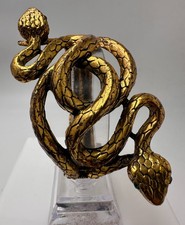 🇫🇷 Bracelet à double tête de serpent vintage