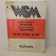 Kubota B5100 B6100 B7100 English French WSM Tractor Shop Service Repair Manual